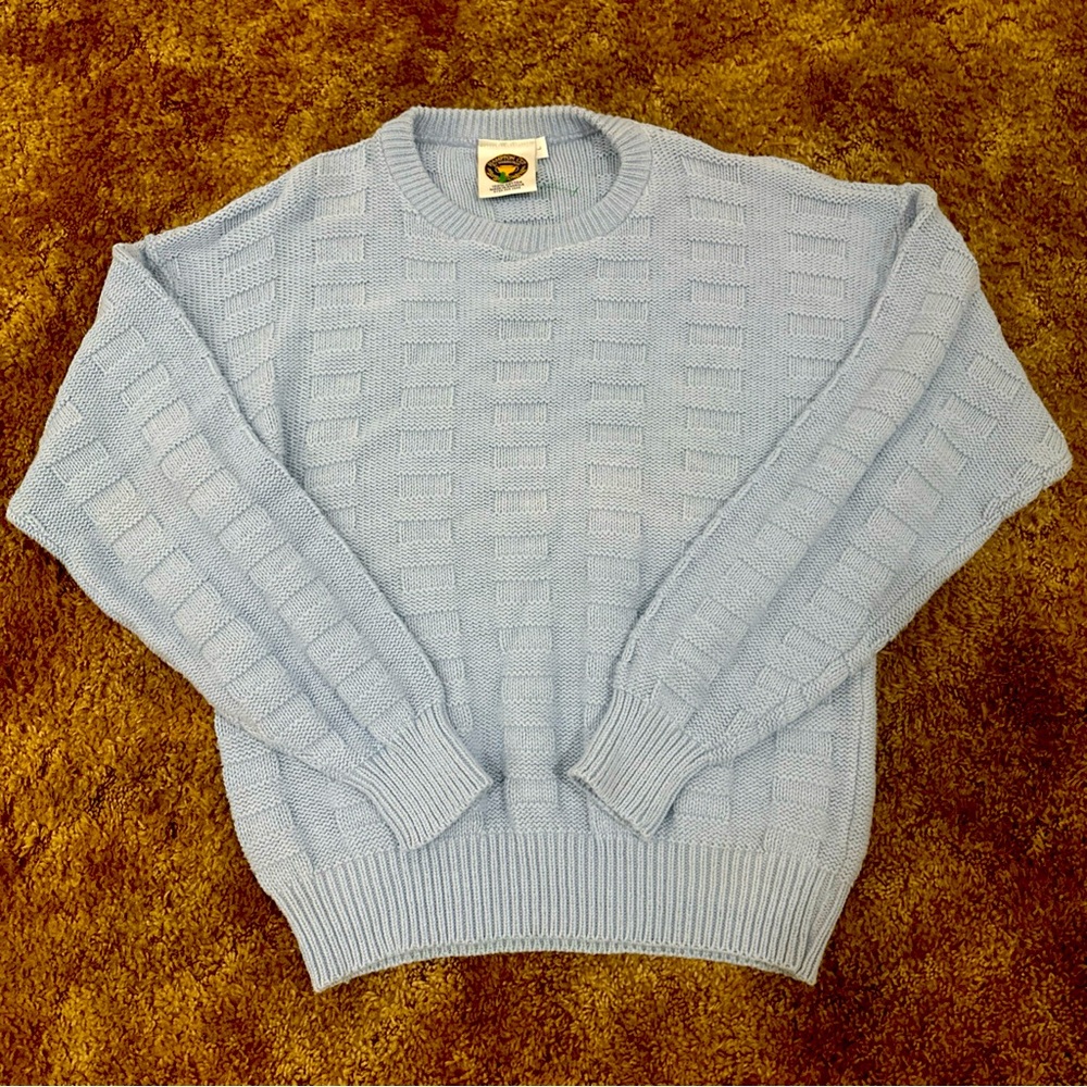 Vtg 70s Hampton Cup By Nordstrom Men's L Fisherman Sweater Preppy Nautical USA